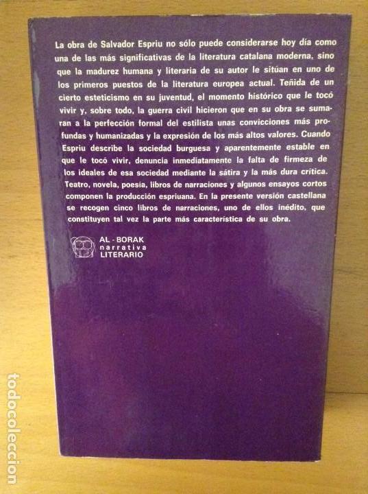 Libros: NARRACIONES (SALVADOR ESPRIU) - Foto 2