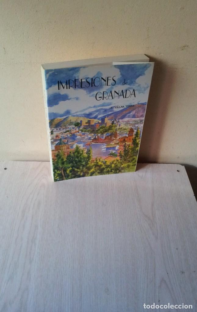Libros: ENRIQUE VILLAR YEBRA - IMPRESIONES DE GRANADA - EDICIONES ALBAIDA - Foto 1