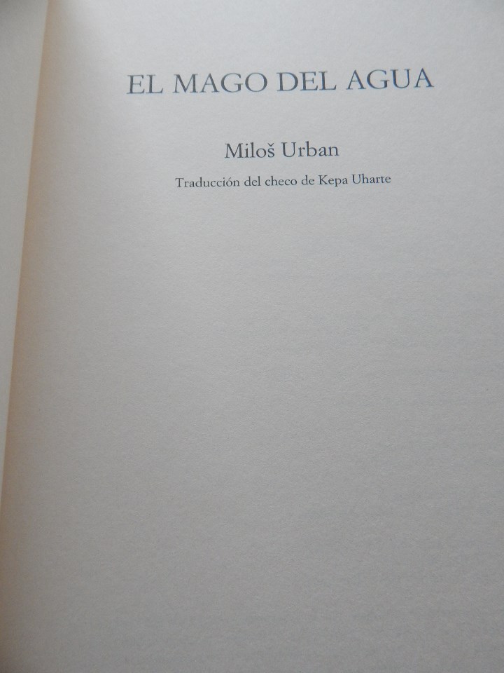 Libros: El mago del agua - Milos Urban - Foto 5