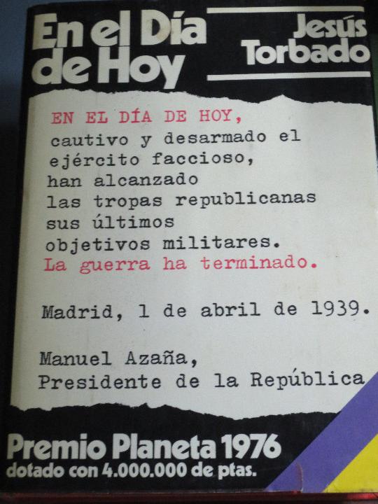 Libros: TORBADO, JES&Uacute;S - En el d&iacute;a de hoy - Foto 1