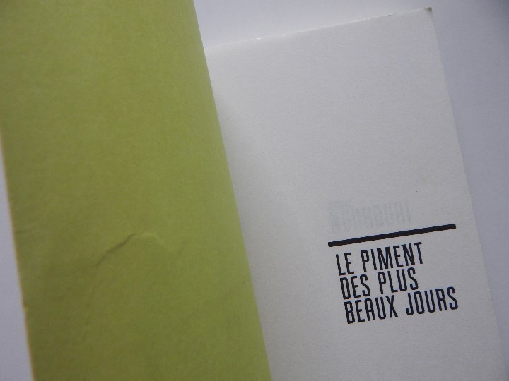 Libros: Le piment des plus beaux jours - J&eacute;r&ocirc;me Nouhoua&iuml; - Foto 6