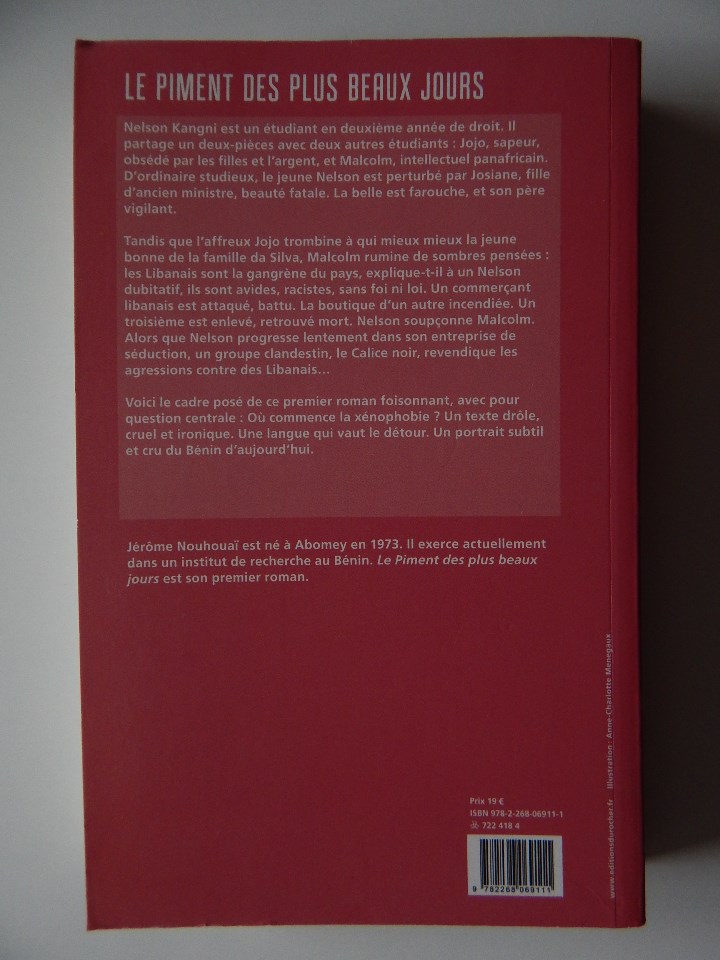 Libros: Le piment des plus beaux jours - J&eacute;r&ocirc;me Nouhoua&iuml; - Libro en franc&eacute;s - Foto 2