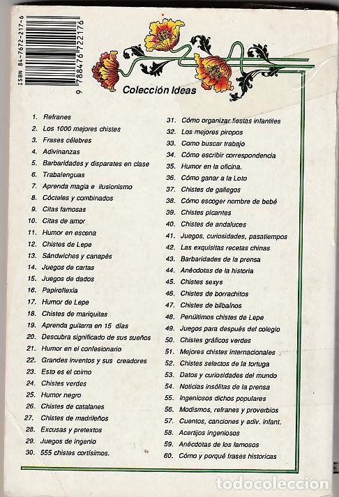 Libros: LOS 1000 MEJORES CHISTES- G.MARTINEZ - Foto 2
