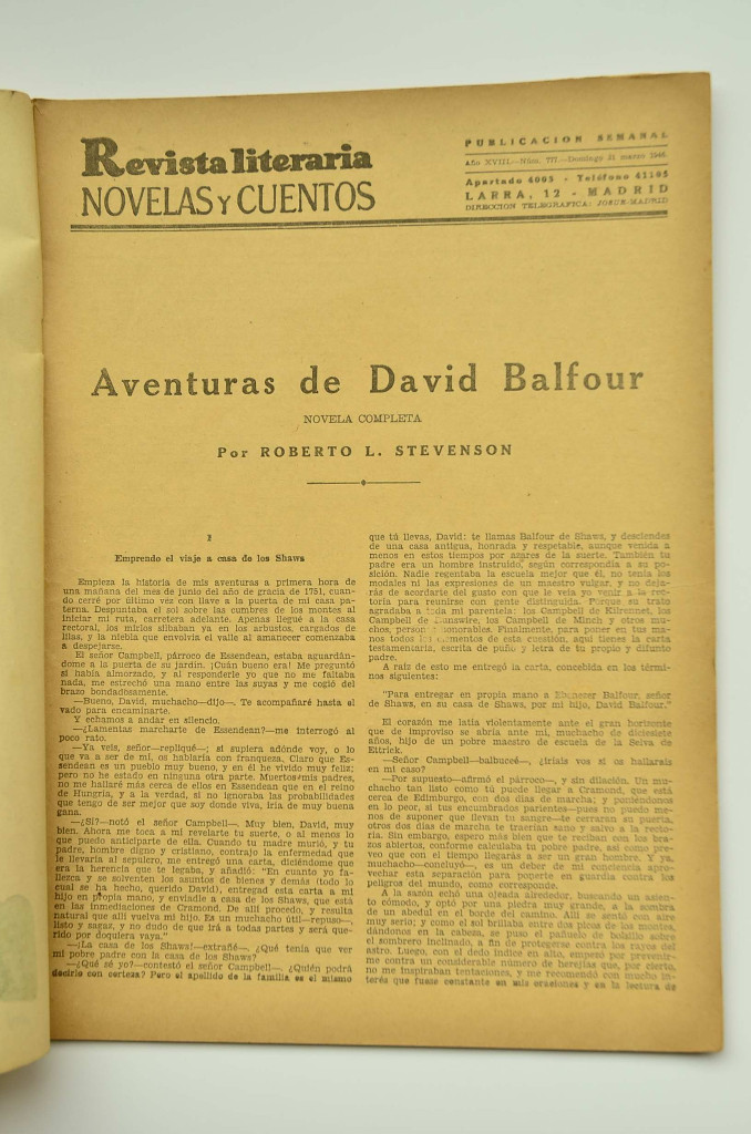 Libros: Aventuras de David Balfour - STEVENSON, Robert Louis - Foto 2