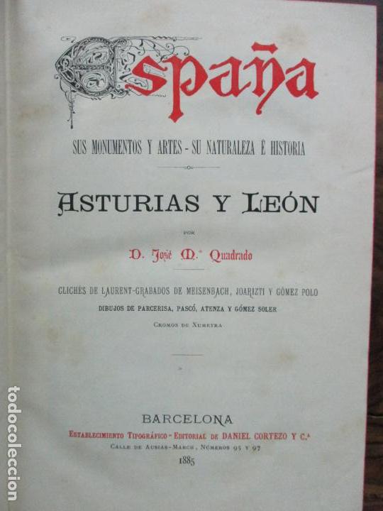 Libros: ASTURIAS Y LE&Oacute;N. - QUADRADO, Jos&eacute; Mar&iacute;a. - Foto 1