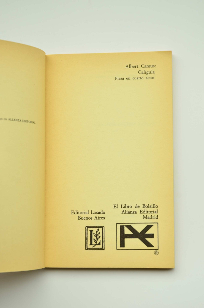 Libros: Cal&iacute;gula. Pieza en cuatro actos - CAMUS, Albert - Foto 2