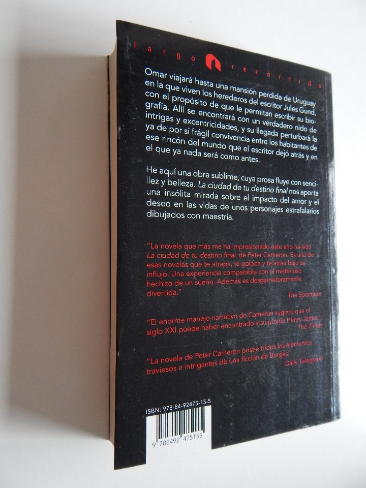 Libros: La ciudad de tu destino final - Peter Cameron - Foto 2