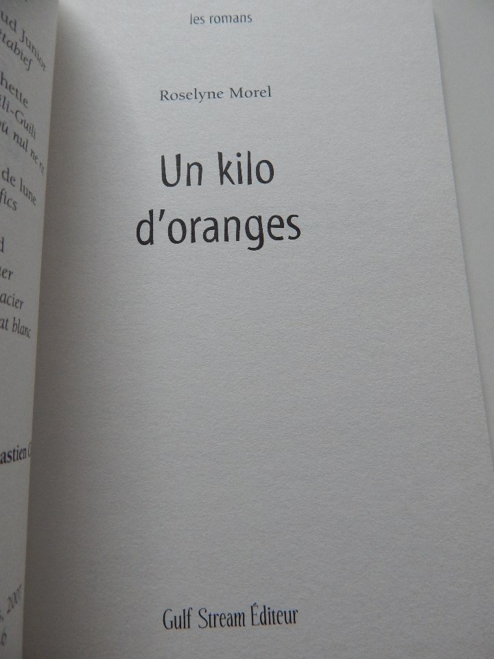 Libros: Un kilo d&acute;oranges - Roselyne Morel 2007 - Foto 4