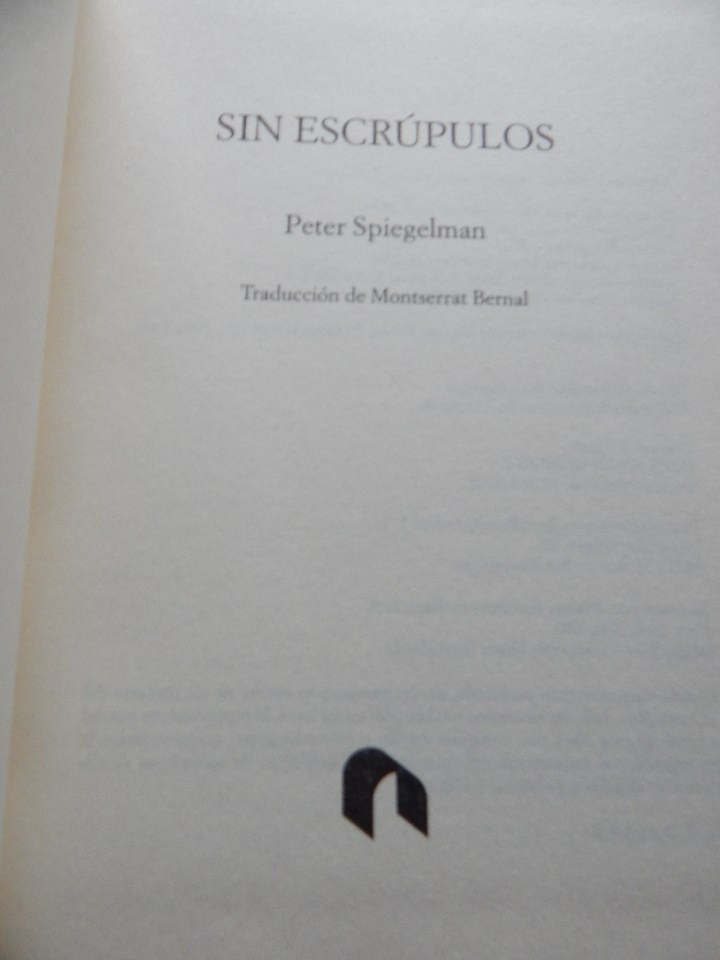 Libros: Sin escr&uacute;pulos - Peter Spiegelman, 2008 - Foto 5