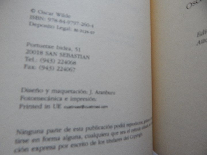 Libros: El cura y el ac&oacute;lito - Oscar Wilde - Foto 5