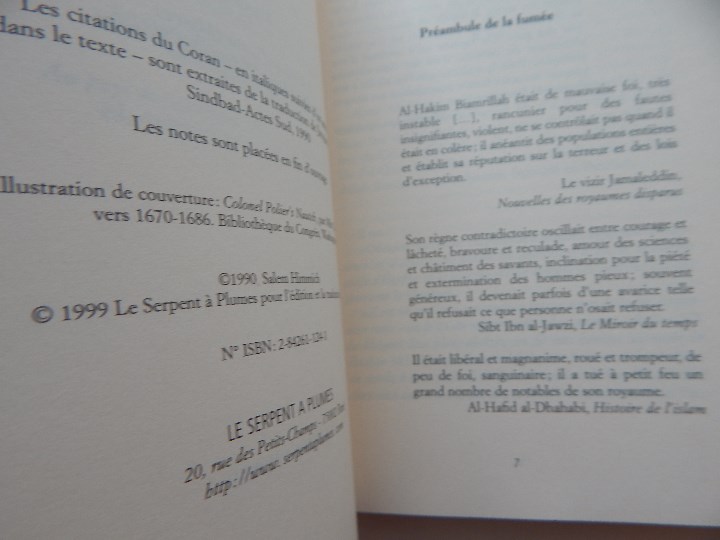 Libros: Le Calife de l&acute;&eacute;pouvante - Ben Salem Himmich, 1999 - Foto 5