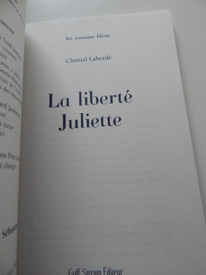 Libros: La libert&eacute; Juliette - Chantal Laborde, 2007 - Foto 9