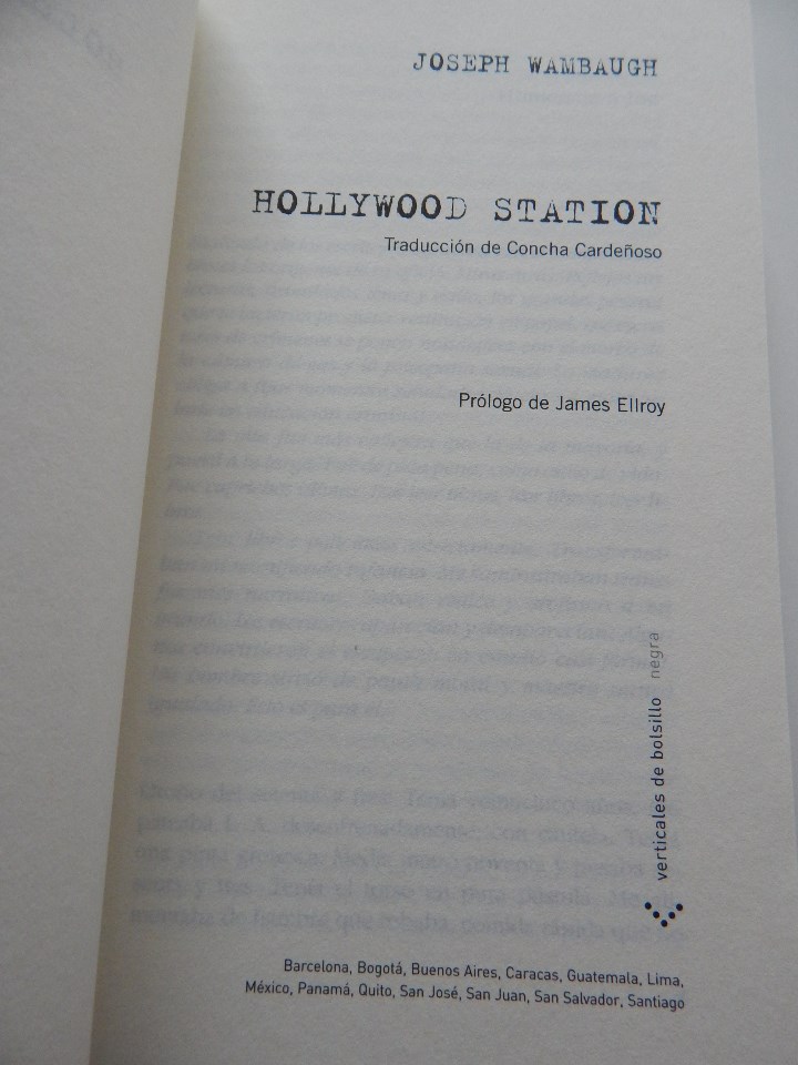 Libros: Hollywood Station - Joseph Wambaugh - Foto 4
