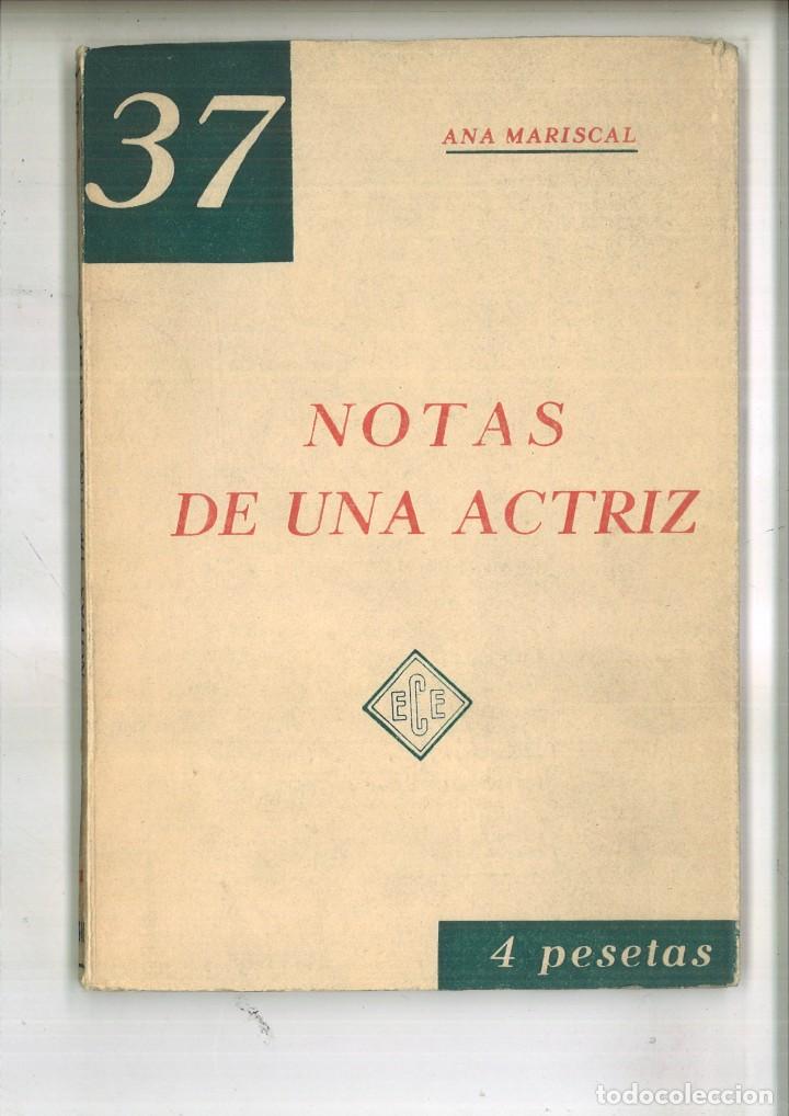 Libros: NOTAS DE UNA ACTRIZ. Ana Mariscal - Foto 1