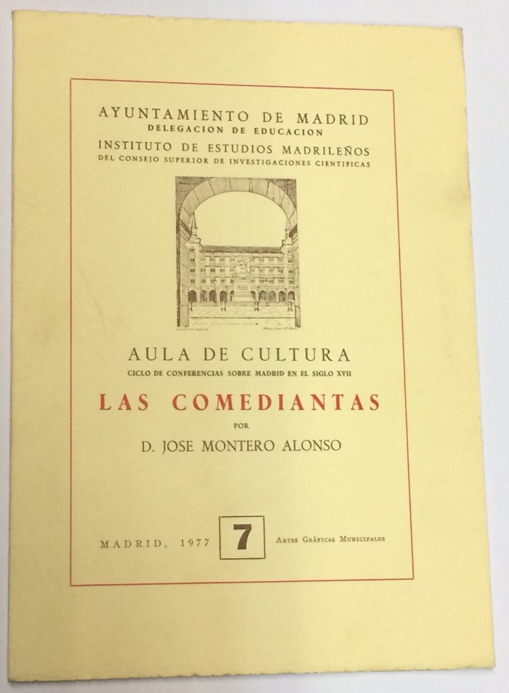 Libros: MONTERO ALONSO, Jos&eacute;. - Las comediantas. - Foto 1