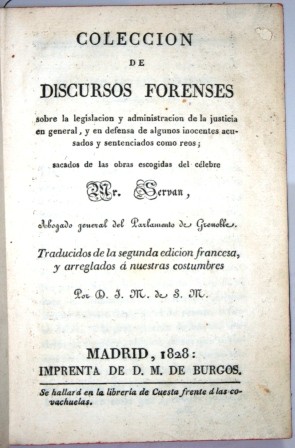 Libros: Colecci&oacute;n de discursos forenses - Mr. SERVAN - Foto 2