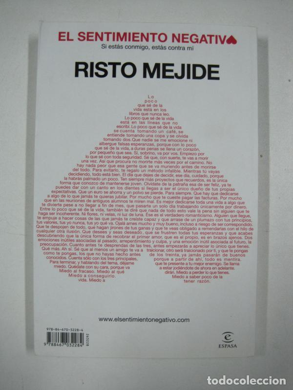 Libros: El sentimiento negativo / Risto Mejide - Foto 1