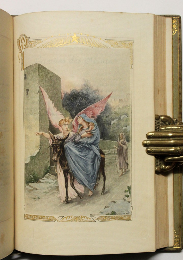 Libros: LES HEURES DE LA TR&Egrave;S-SAINTE VIERGE. 1895. Edici&oacute;n de 30 ejemplares - Foto 10