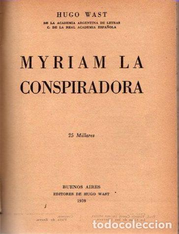 Libros: Myriam la conspiradora - Wast, Hugo - Foto 1