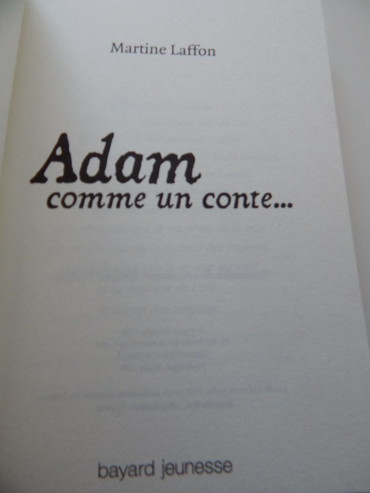 Libros: Adam comme un conte - Martine Laffon 2010 - Foto 4