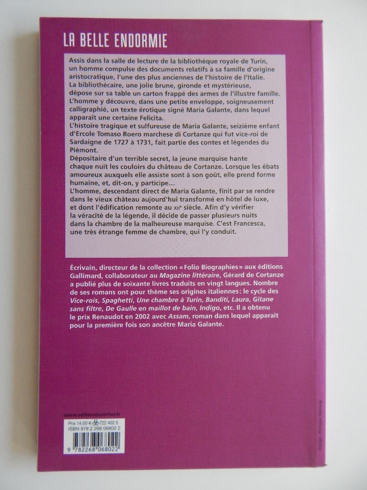 Libros: La Belle Endormie - G&eacute;rard de Cortanze, 2009 - Libro franc&eacute;s - Foto 3