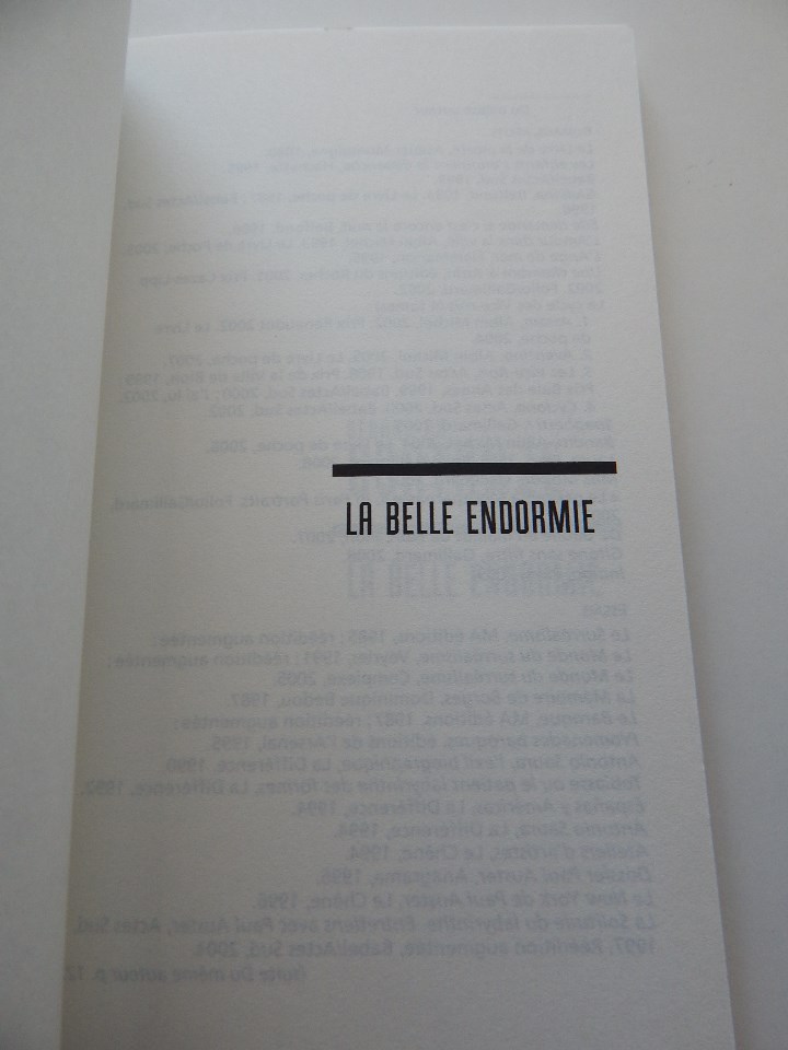 Libros: La Belle Endormie - G&eacute;rard de Cortanze, 2009 - Libro franc&eacute;s - Foto 5