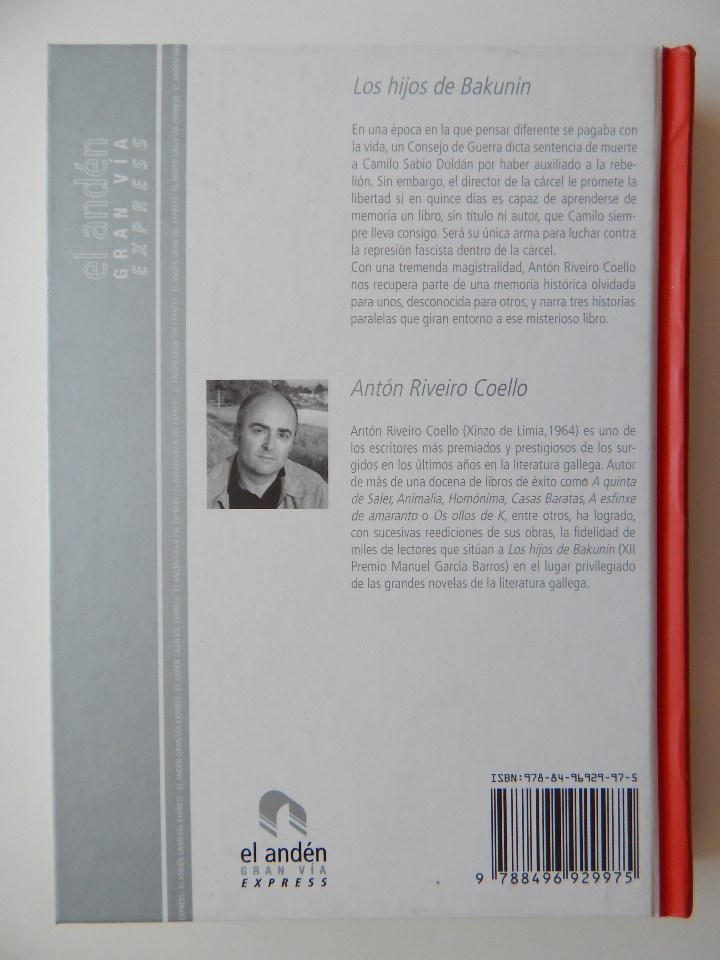 Libros: Los hijos de Bakunin - Ant&oacute;n Riveiro Coello - Foto 2