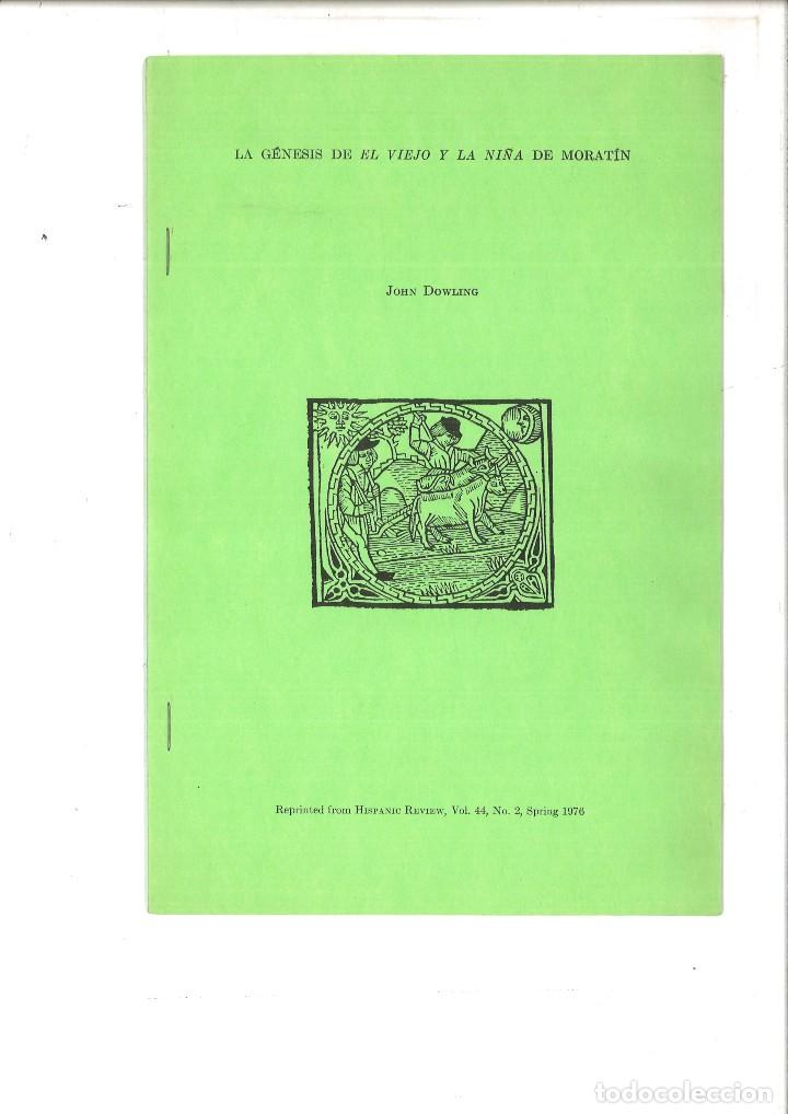 Libros: LA G&Eacute;NESIS DE EL VIEJO Y LA NI&Ntilde;A DE MORAT&Iacute;N. John Dowling - Foto 1