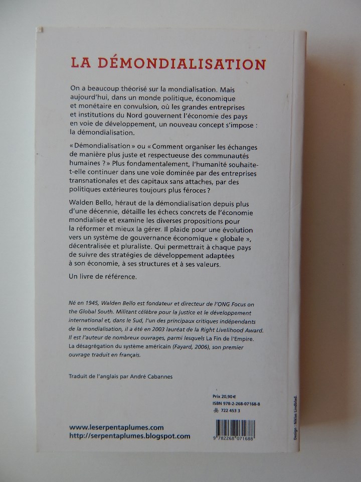 Libros: La d&eacute;mondialisation - Walden Bello, 2011 - Foto 2