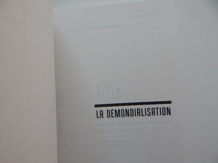 Libros: La d&eacute;mondialisation - Walden Bello, 2011 - Foto 3