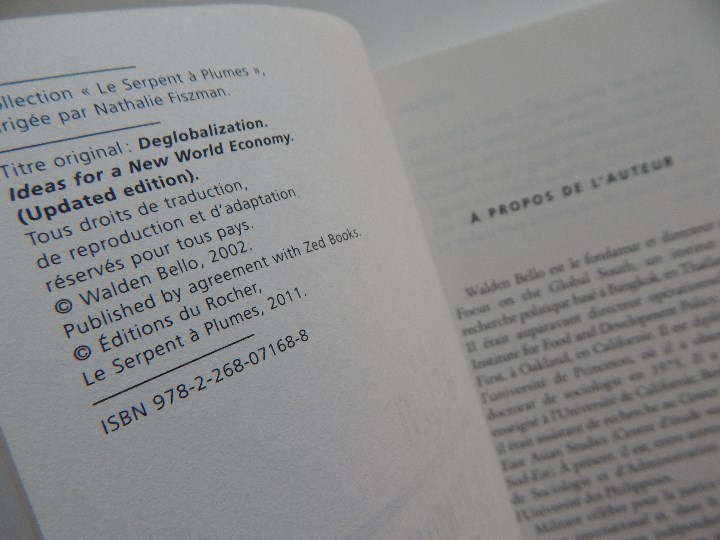 Libros: La d&eacute;mondialisation - Walden Bello, 2011 - Foto 5