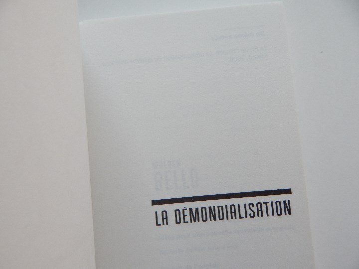 Libros: La d&eacute;mondialisation - Walden Bello, 2011 - Libro franc&eacute;s - Foto 5