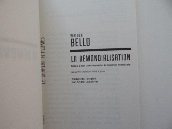 Libros: La d&eacute;mondialisation - Walden Bello, 2011 - Libro franc&eacute;s - Foto 4