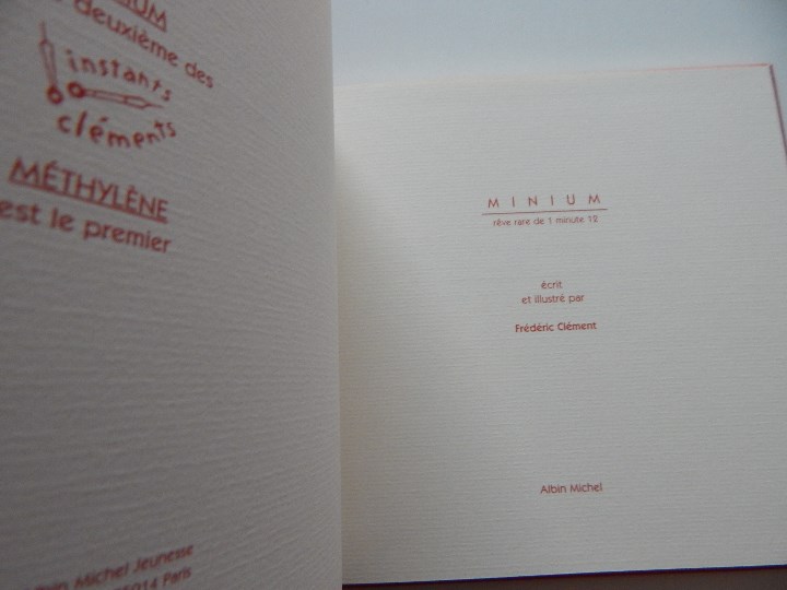 Libros: Minium R&ecirc;ve rare de 1 minute 12 - Fr&eacute;d&eacute;ric Cl&eacute;ment, 2000 - Libro franc&eacute;s - Foto 7