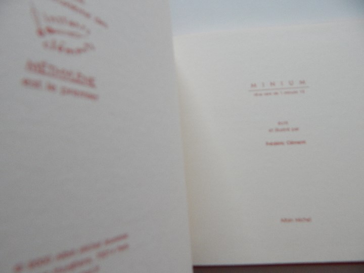 Libros: Minium R&ecirc;ve rare de 1 minute 12 - Fr&eacute;d&eacute;ric Cl&eacute;ment, 2000 - Libro franc&eacute;s - Foto 9