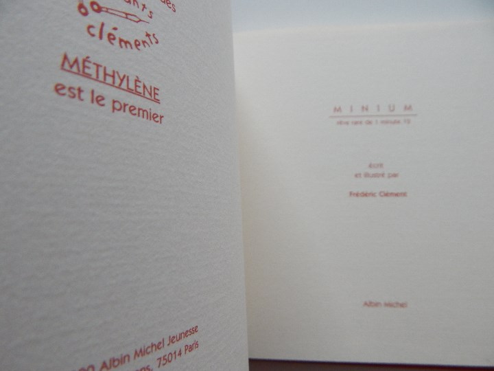Libros: Minium R&ecirc;ve rare de 1 minute 12 - Fr&eacute;d&eacute;ric Cl&eacute;ment, 2000 - Libro franc&eacute;s - Foto 7