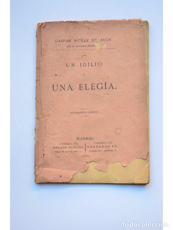 Libros: Un idilio y una eleg&iacute;a - N&Uacute;&Ntilde;EZ DE ARCE, Gaspar - Foto 1