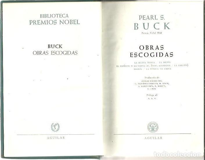 Libros: OBRAS ESCOGIDAS. - BUCK, Pearl S. - Foto 1