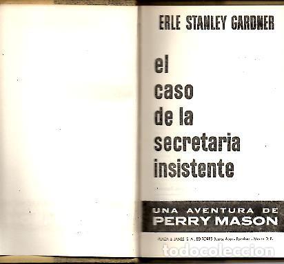 Libros: EL CASO DE LA SECRETARIA INSISTENTE. - GARDNER, Erle Stanley. - Foto 1