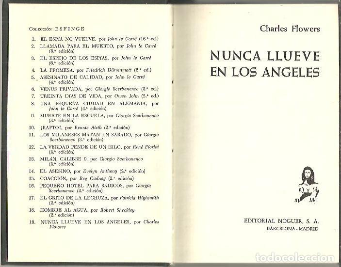 Libros: NUNCA LLUEVE EN LOS ANGELES. - FLOWERS, Charles. - Foto 1
