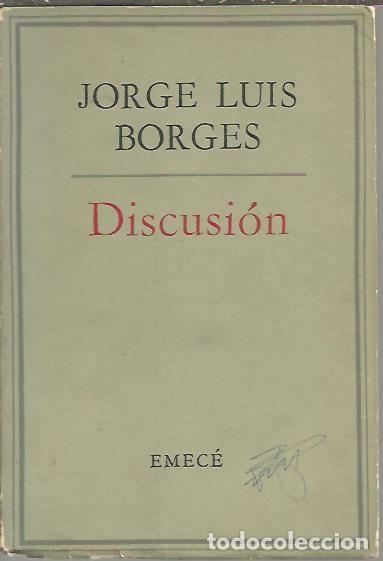 Libros: DISCUSION. - BORGES, Jorge Luis. - Foto 1
