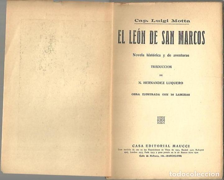 Libros: EL LEON DE SAN MARCOS. - MOTTA, Luigi. - Foto 1