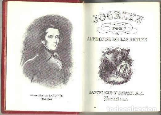 Libros: JOCELYN. - LAMARTINE, Alphonse de. - Foto 1