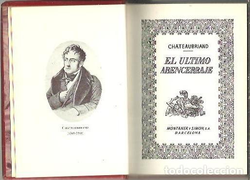 Libros: EL ULTIMO ABENCERRAJE. - CHATEAUBRIAND. - Foto 1