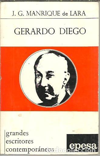 Libros: GERARDO DIEGO. - MANRIQUE DE LARA, Jorge Gerardo. - Foto 1
