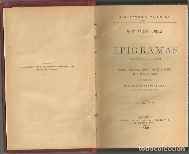 Libros: EPIGRAMAS. - MARCIAL, Marco Valerio. - Foto 1
