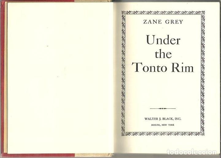 Libros: UNDER THE TONTO RIM. - GREY, Zane. - Foto 1