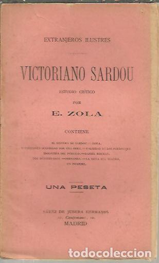 Libros: VICTORIANO SARDOU. - ZOLA, E. - Foto 1