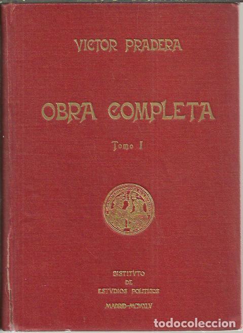 Libros: OBRA COMPLETA. TOMO I. - PRADERA, V&iacute;ctor. - Foto 1