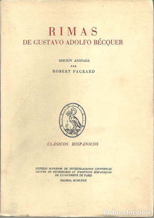 Libros: RIMAS. - BECQUER, Gustavo Adolfo. - Foto 1